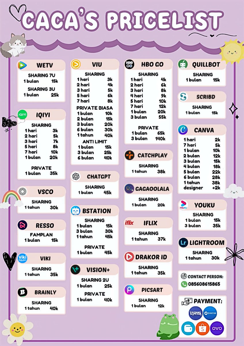 chocooca's tweet photo. @chanyeolsmnjtk halloow kakk, disini adaa apps prem 🫶🏻
full garansi, legal, trusted, fast process 🙆🏻‍♀️
ada harga ada kualitas ☝🏻
bisa tanya-tanya duluu, testi ada di pinned yaa 📌
💳 all e-wallet &amp; qris
bisa langsung wa untuk fast respon 😻
💌 https://t.co/kDtXEsOtp8 https://t.co/i9fg95ZdqK