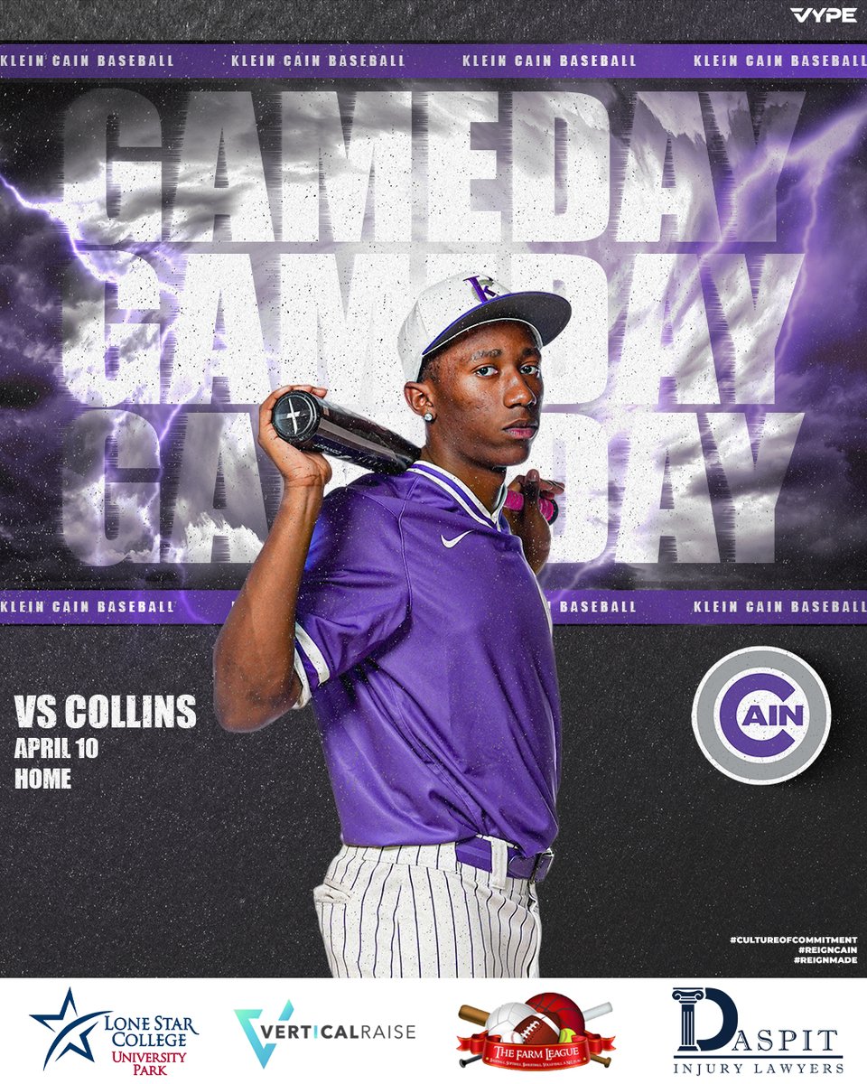 KCAINATHLETICS's tweet photo. ⚾ GAME DAY
🆚 Klein Collins
#REIGNCAIN https://t.co/J7rIHdpOPe