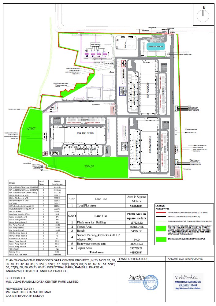 AndhraNexus's tweet image. Google has applied for environmental clearance for two sites as part of its massive 1GW data center project in Andhra Pradesh.

📍 Locations: Taruluvada &amp;amp; Rambilli
#Visakhapatnam
