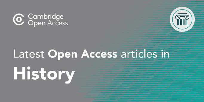 cambUP_History's tweet image. New open access articles in History out now
👉 cup.org/4spBXdT
#twitterstorians #OA #OpenAccess #history