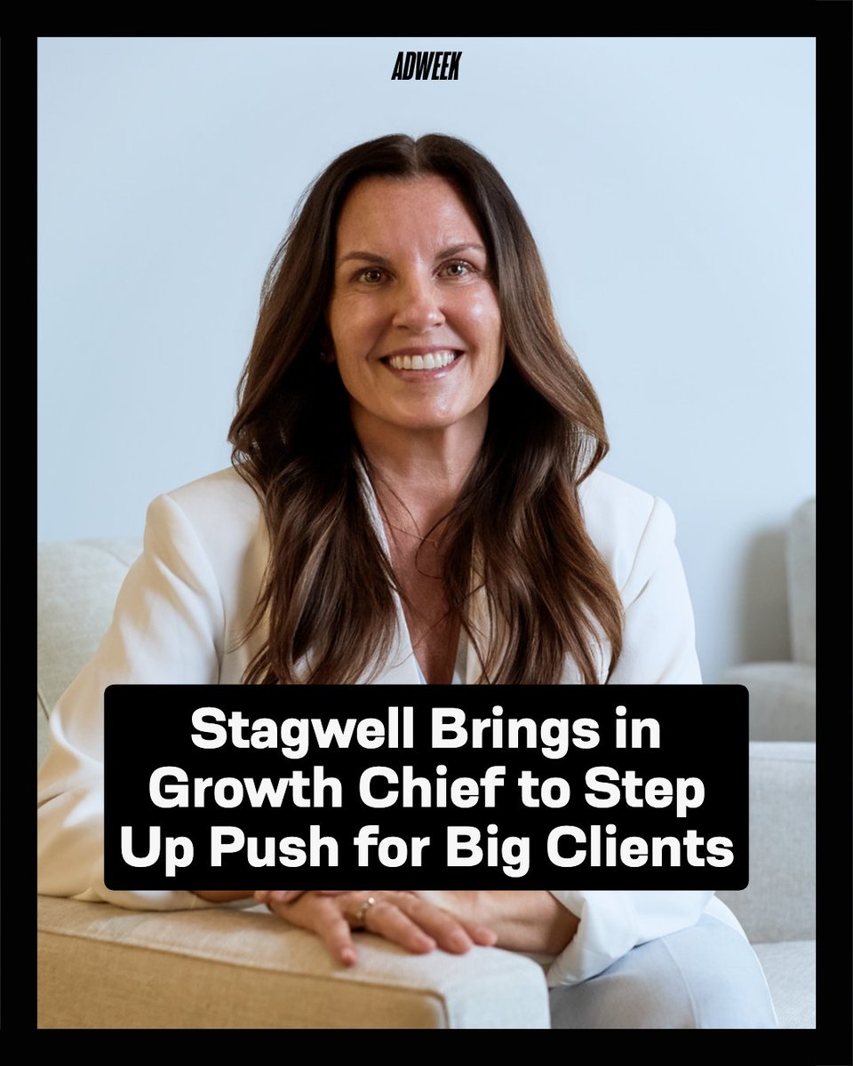 Adweek's tweet photo. .@Stagwell has appointed Nicole Souza, former chief marketing officer at @PublicisGroupe, as its new chief growth officer for North America in a push to expand its work with large-scale clients. https://t.co/hy30IgTBmE https://t.co/dXhcHzyQAl