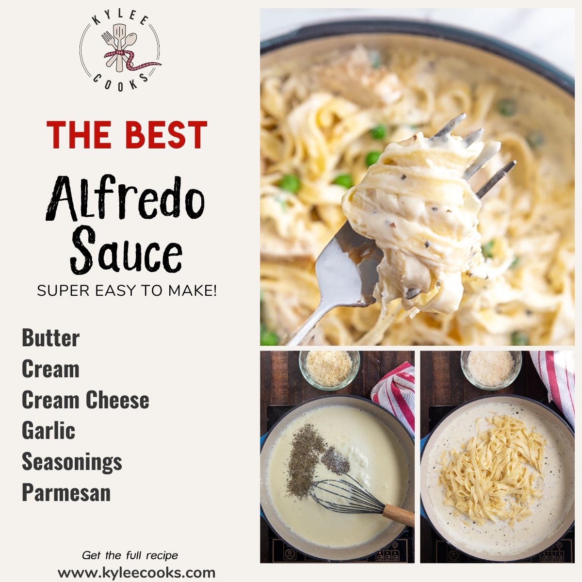 kyleecooks's tweet image. If your dinner plan is “whatever’s fast and delicious,” this creamy Alfredo is calling your name. #kyleecooks #pastasauce #easyrecipes kyleecooks.com/chicken-alfred…