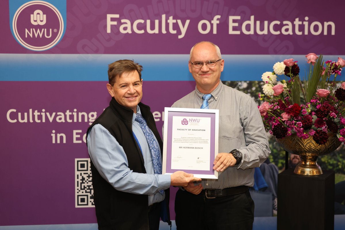 theNWU's tweet image. We rolled out the red carpet, and excellence showed up! ✨
The Faculty of Education celebrated its brightest stars at the Annual Recognition Function, an evening of awards, elegance, and unforgettable moments.

#MyNWU #EmployeeValueProposition #AcademicExcellence #FutureLeaders