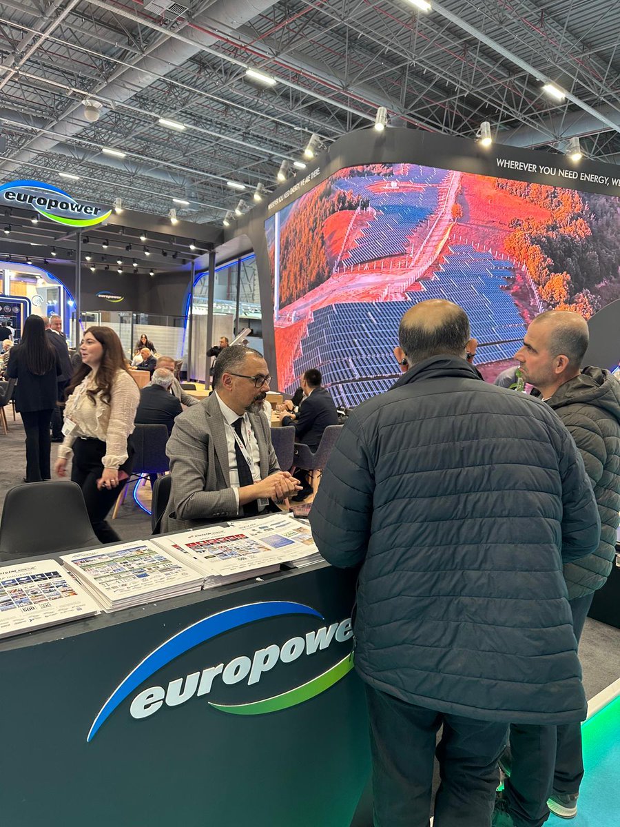 europowerenerji's tweet photo. Europower Enerji olarak, Solarex Fuarı’nın son gününde sektör temsilcilerini, iş ortaklarımızı ve ziyaretçileri standımızda ağırlamaya devam ediyoruz. Enerjiye İhtiyacınız olan her yerde biz varız.
#Europowerenerji #Solarex2026 #İstanbulFuarMerkezi #İFM https://t.co/RDhc7HJm8i