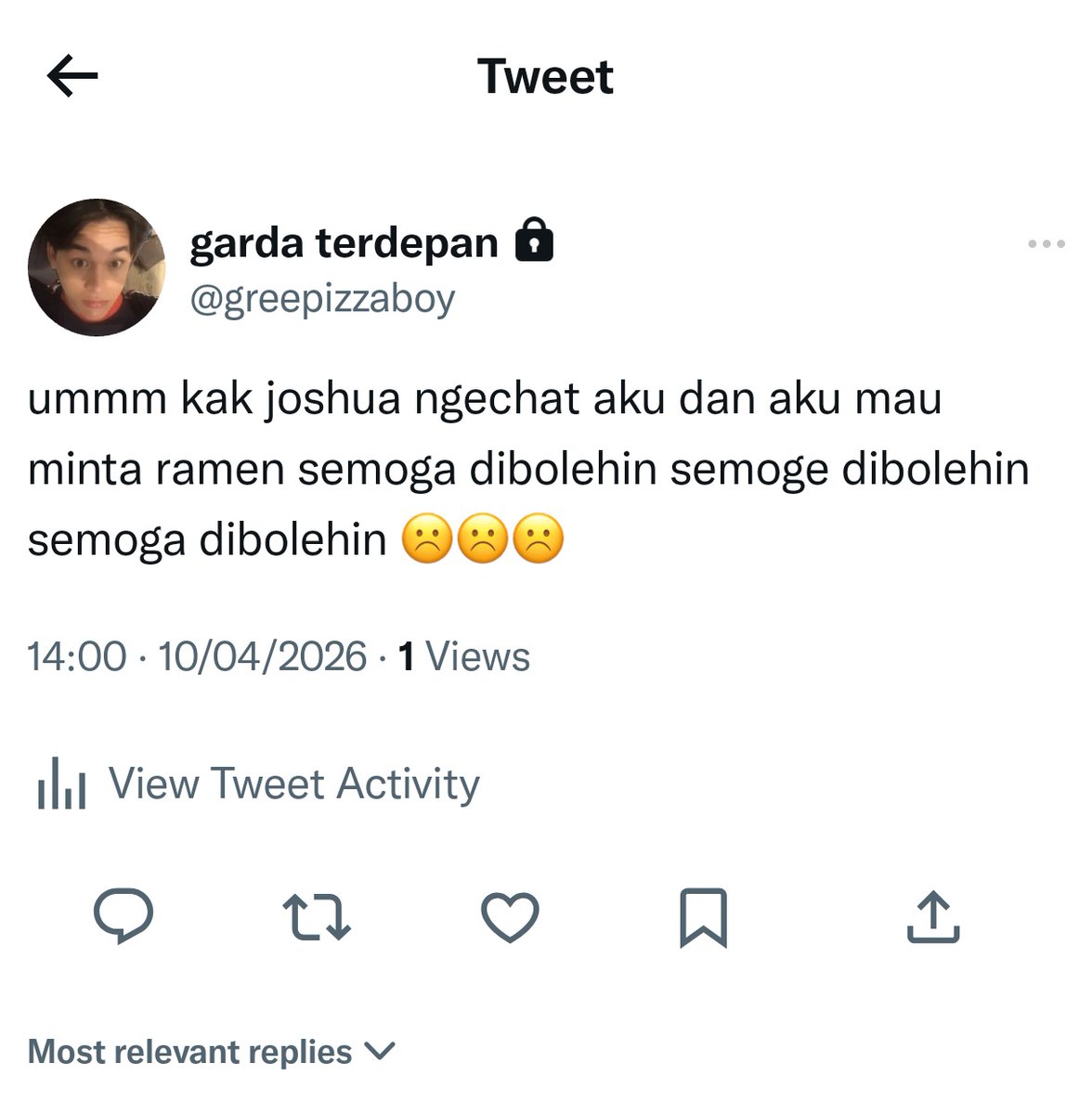 carlymenulis's tweet photo. curhatan garda https://t.co/rZySinzQzT