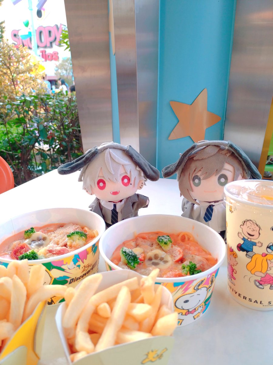 迷ったらバックロットカフェ🤍🖤
#にじぬいが見られるタグ
#USJファン