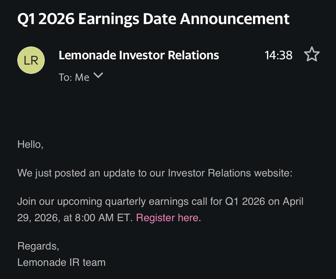 TomBures's tweet photo. Q1 2026 earnings by end of April! Get ready https://t.co/Aw8qB5CWJZ