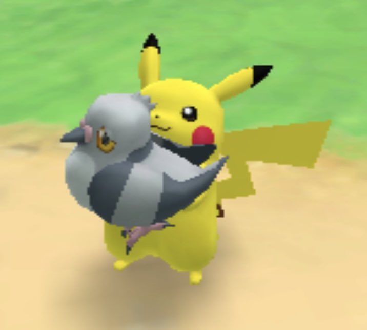ぽこあポケモン：かなり楽しいがマメパトをだっこできない

ポケパーク2：マメパトをだっこできる