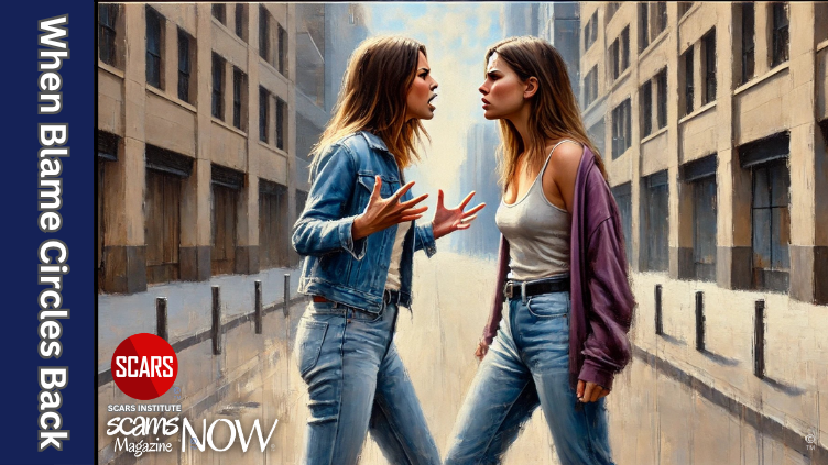 RomanceScamsNow's tweet image. The Hidden Cycle of Blame and Shame

When Blame Circles Back: How Shame Toward Scam Victims Can Become Internalized and Redirected

scamsnow.com/the-hidden-cyc… 

#SCARSinstitute #SCARS #SCARSeducation #SCARScommunity #Recoverology #BlameCycle #ShameAwareness #VictimMentality