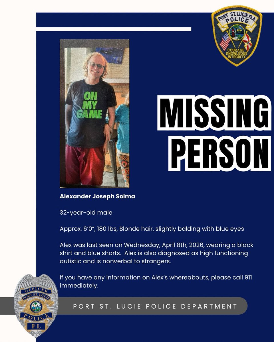 Port St. Lucie PD tweet media
