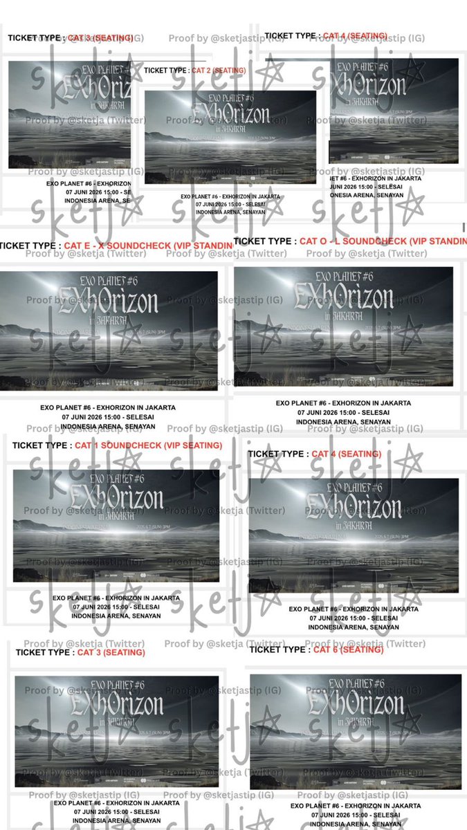 sketja's tweet image. WAR IS OVEEERRRR!!!! 
secured 40 tix (open slot under 50 tix) 

jujur ticketing terdikit open slotnya 🙏🏻 karna susah &amp;amp; as expected seSUSAH itu 🙂

thank you EXOL see u @ venue!! 🩶
#EXhOrizon_JKT #EXOPlanet6 #EXhOrizonInJakarta #EXOinJakarta #prooftixsketja #tixbysketja