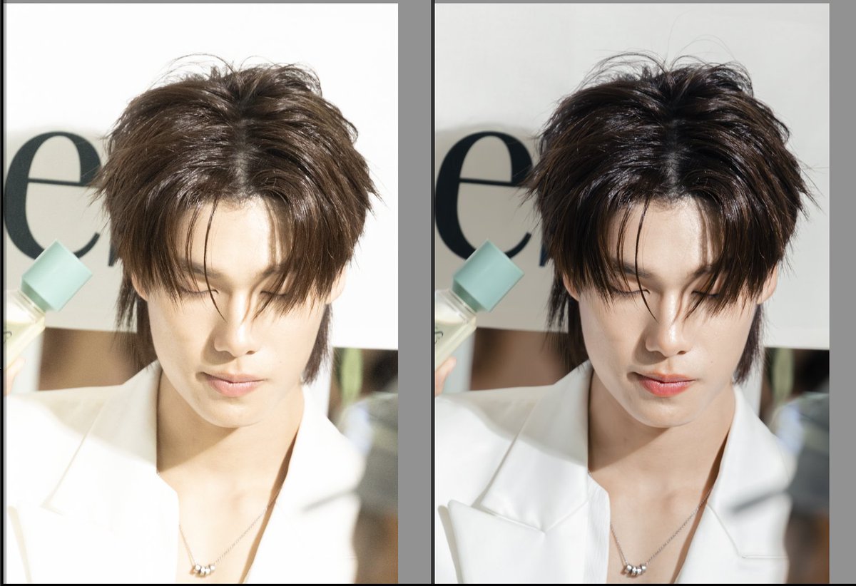 3. การแก้แสง / สีที่เพี้ยนจัด

อันดับแรกนะ ต้องถ่ายออกมาเป็น ไฟล์ RAW ก่อน
เรากด RAW 100% ไม่ได้กด JPG มาเลย

ส่วนเวลาแก้ แสงสีคร่าวๆ

ด่านแรก แก้ไข Histogram แก้ความสว่างของภาพก่อน
แล้วค่อยปรับ white balance , ความสว่าง ภาพรวมๆ
ให้ได้โทนผิวที่ใกล้ความเป็นจริงที่สุดก่อน

ต่อมา