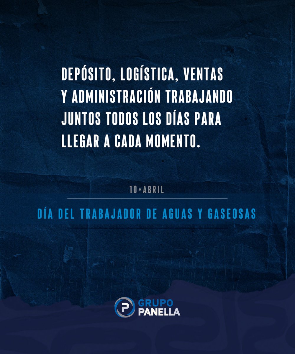 💙 Hoy celebramos a todos 💧🥤

A todo nuestro equipo de depósito, logística, choferes, ventas y administración… gracias por el compromiso de todos los días 🙌

Porque detrás de cada entrega, hay personas que dejan todo 💪

¡Feliz Día del Trabajador de Aguas y Gaseosas!