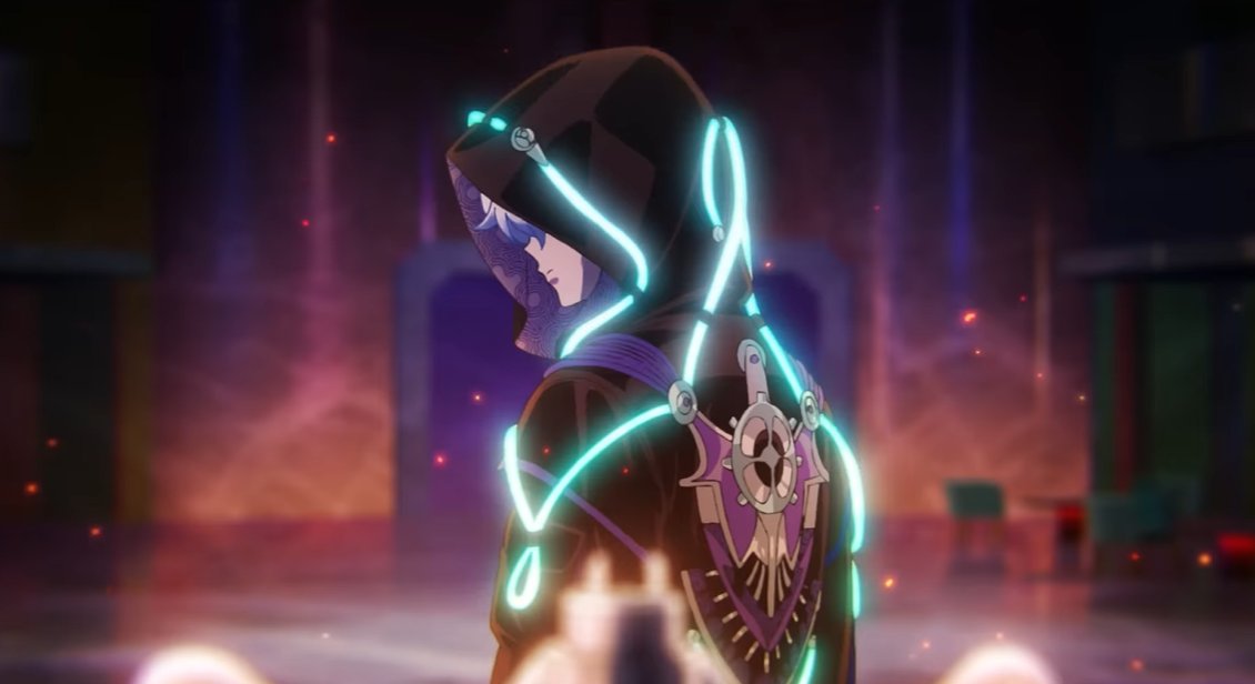 fr1mm4l's tweet image. those proportions..... the way he kind of looks smaller than kafka &amp;amp; blade.... he is.... actually.... short? short model? please oh my god i prayed for this 😭😭😭