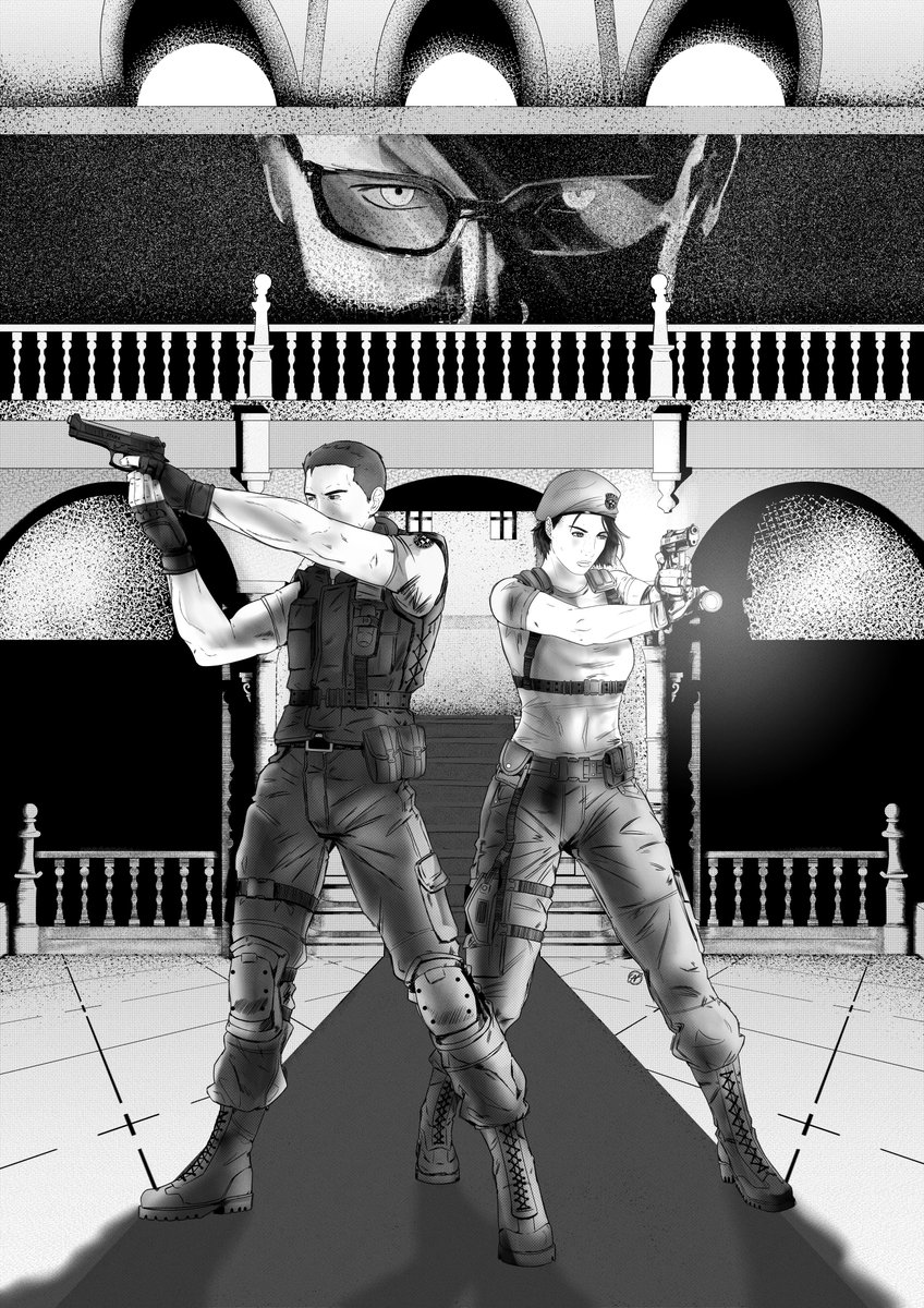 gapdeloRE's tweet photo. (3/3) 

I've finally finished my artwork for the 30th anniversary ✨

#RE30th #REBHFun   #ResidentEvil #ReturntoRaccoonCity https://t.co/VKBSk1abTQ