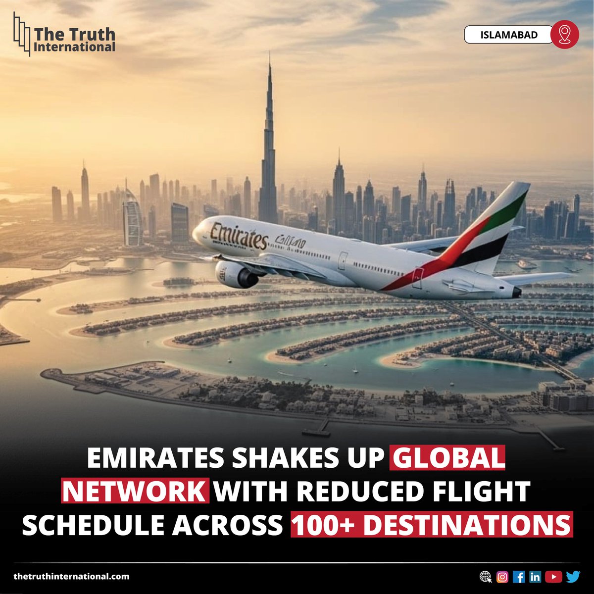 ttimagazine's tweet image. Emirates Shakes Up Global Network with Reduced Flight Schedule Across 100+ Destinations

READ MORE: thetruthinternational.com/emirates-shake…

#Emirates #ShakesUp #GlobalNetwork #Reduced #FlightSchedule #100Destinations #TTI