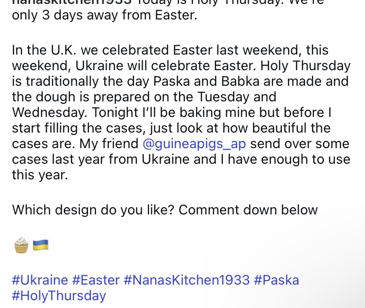 Kitchen1933's tweet photo. Yesterday was Holy Thursday.
In the U.K. we celebrated Easter last weekend, this weekend, Ukraine will celebrate Easter. Holy Thursday is traditionally the day Paska and Babka are made…⬇️
🧁🇺🇦
#Ukraine #Easter #NanasKitchen1933 #Paska #HolyThursday https://t.co/BNNs07UBV5