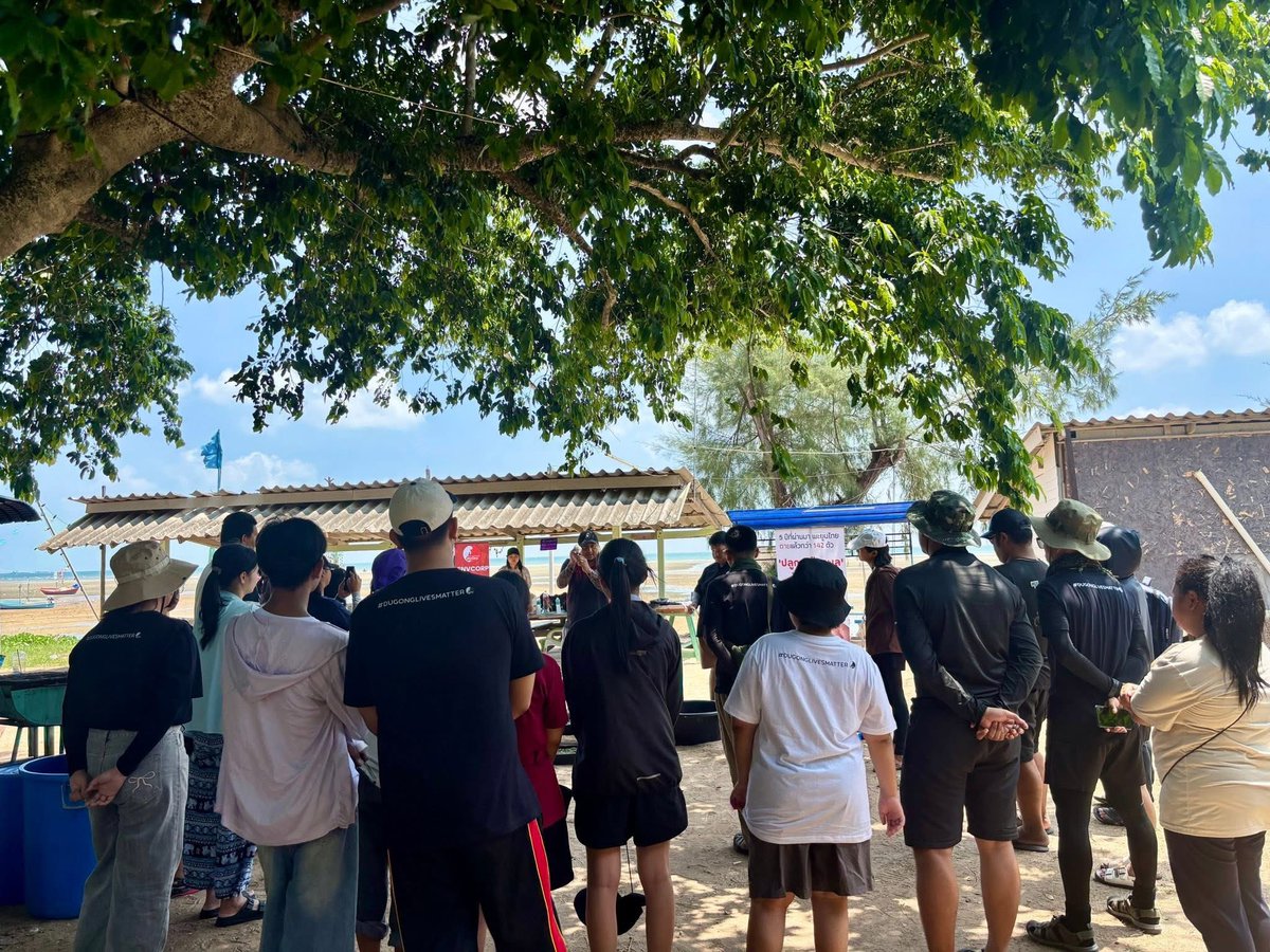 Envcorp_th's tweet photo. โครงการปลูกหญ้าทะเล ฟื้นฟูระบบนิเวศเพื่อพะยูน #DugongsLivesMatter ครั้งที่ 5 🩵🦭
วันที่ 8 เมษายน 2569 ณ หาดเจ้าหลาว ต.คลองขุด อ.ท่าใหม่ จ.จันทบุรี
#มูลนิธิกองทุนเพื่อสิ่งแวดล้อมไทย #ปลูกหญ้าทะเล #อาสาสมัคร #volunteer #จันทบุรี #chanthanburi #ทะเล #dugongs #dugongslivesmatter https://t.co/lJ4U44B0Se