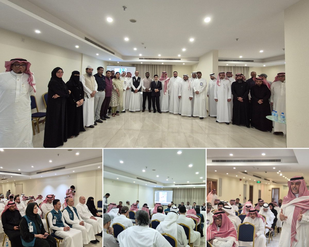 hajmission's tweet photo. Glimpses from Day 3 of the visit of Ministry of Minority Affairs delegation to KSA for reviewing Haj 2026 preparations. The delegation undertook a field visit to Makkah, and reviewed the local transportation and Mina camps arrangements for the pilgrims. 

The delegation also held an interactive session with the heads of all 34 Hospitality Centres selected to serve the Indian pilgrims this year, emphasising on proactive and high-quality service delivery for Haj-2026.

@MEAIndia @IndianDiplomacy @IndianEmbRiyadh @CGIJeddah @MOMAIndia  @haj_committee