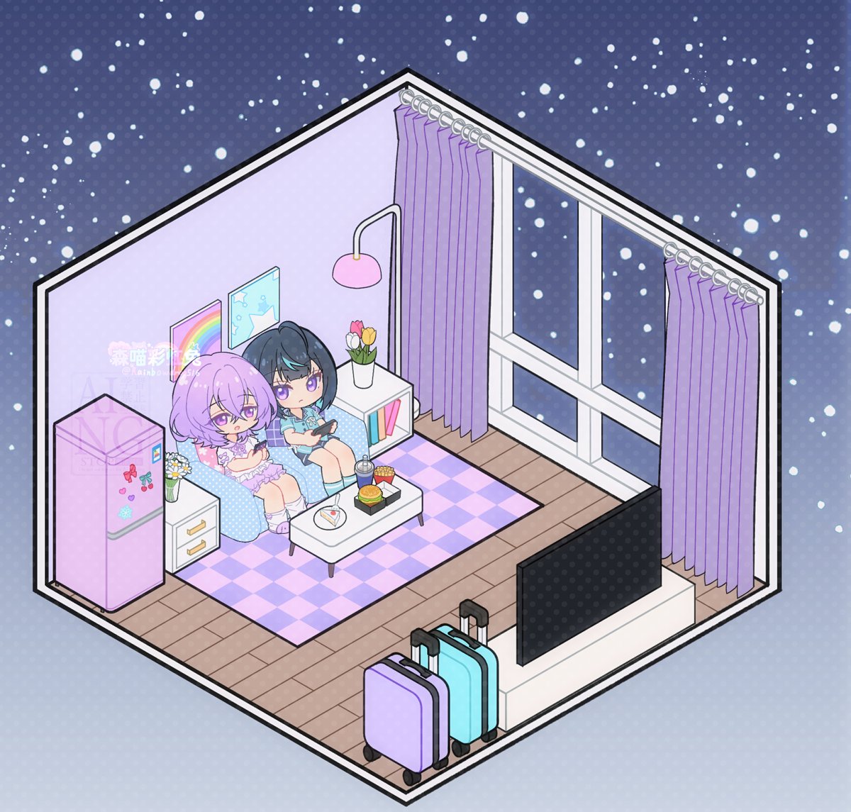 森喵彩虹兔 tweet media