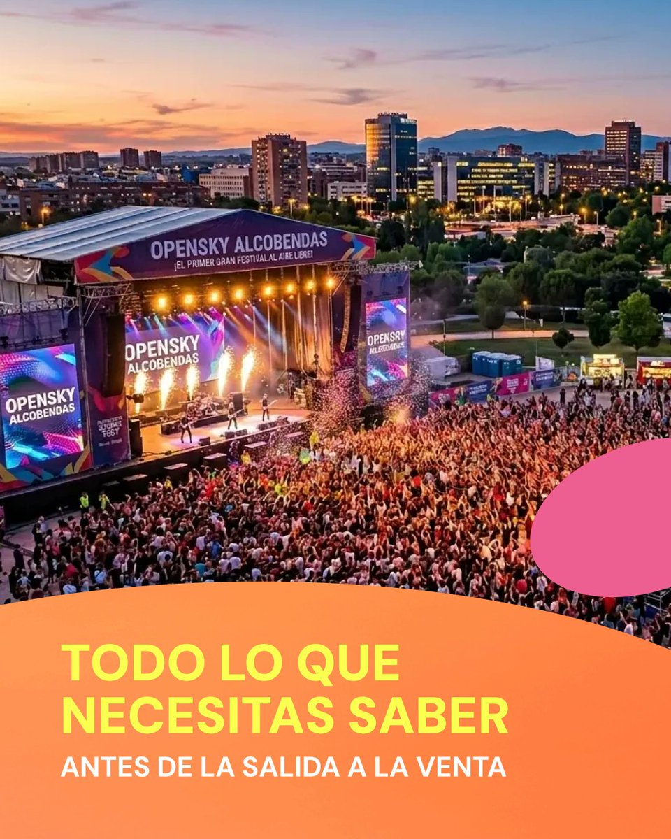 OpenSkyFest's tweet photo. 🚨TODO LO QUE NECESITAS SABER🚨

Hoy viernes a las 12h, salida a la venta de las primeras 2000 entradas early tickets 

👉🏼 Entradas no nominativas
👉🏼 Sin inscripciones
👉🏼 Pago a plazos disponible
👉🏼 20% de descuento para empadronados

Empieza la cuenta atrás👀 https://t.co/pQK0ZMbBvj