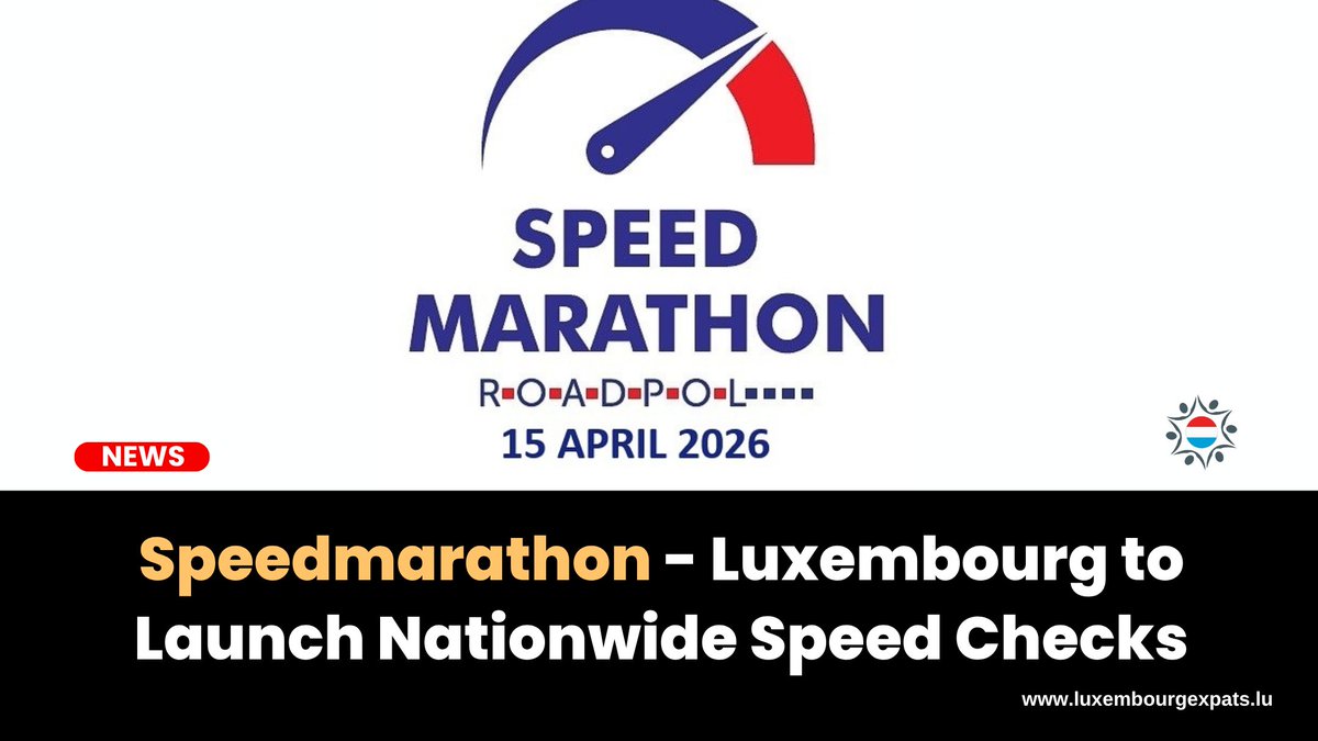 LuxExpatshq's tweet photo. Luxembourg police have announced a major nationwide speed control campaign set for 15 April as part of the European Speedmarathon 2026 road safety initiative...

Read more - https://t.co/hfEMhJIHJU

#luxembourg #luxembourgcity #speedlimits #SpeedMarathon #speedcheck #news https://t.co/ij0uuaBoaw