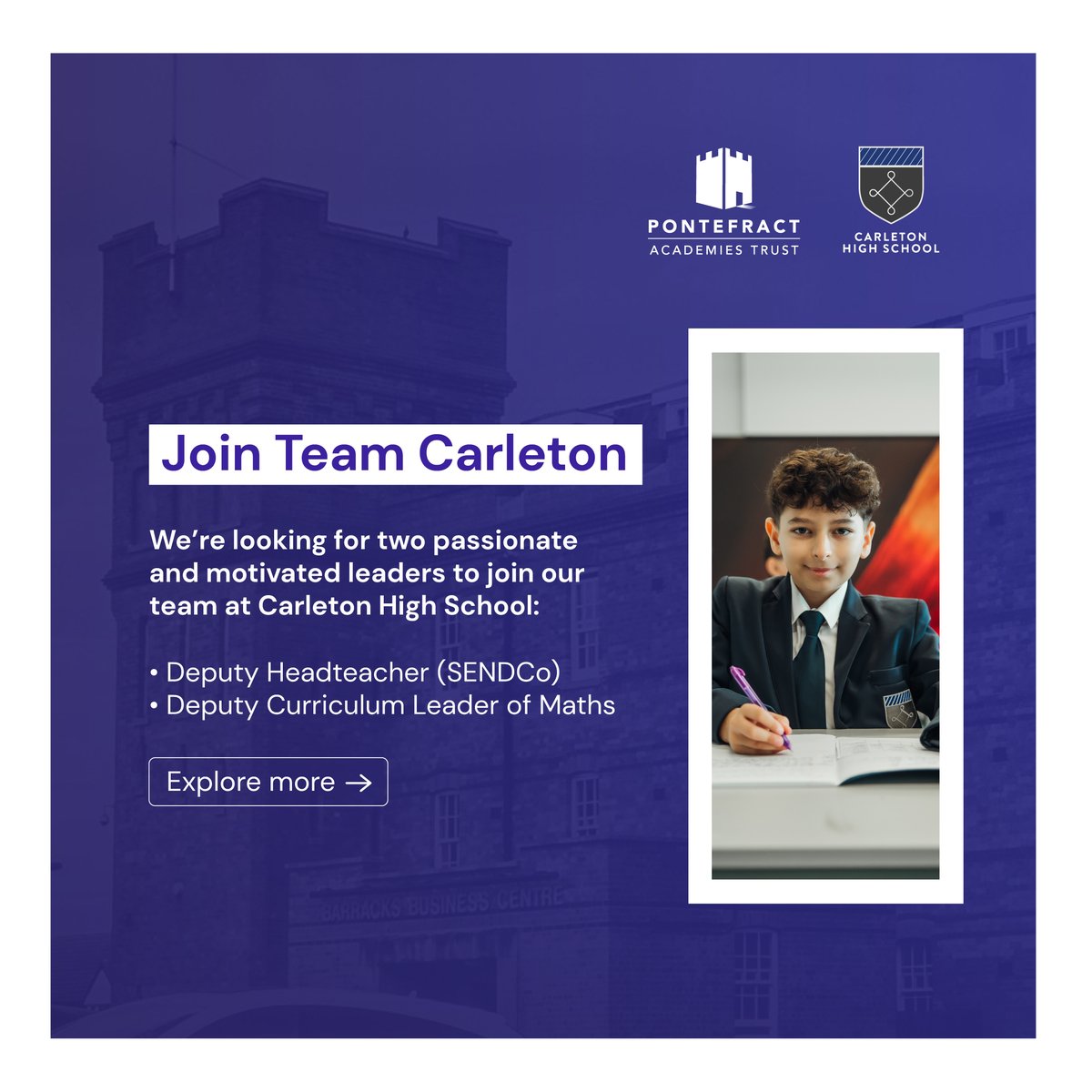 Pontefract Academies Trust tweet media