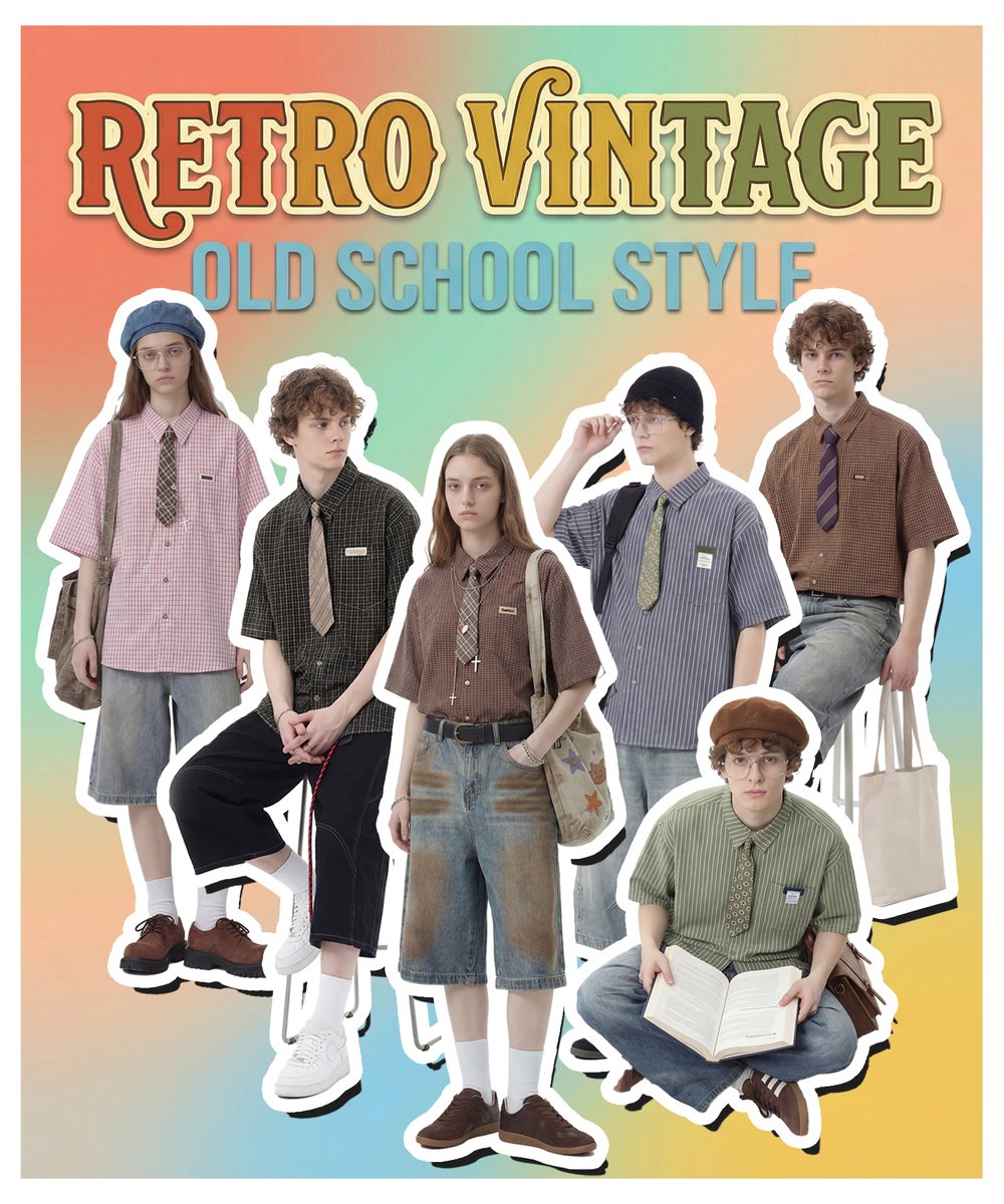 hooktokyo's tweet image. レトロ×ヴィンテージなムード漂うオールドスクールシャツ
着るだけでこなれた古着風スタイルに

Retro vintage old-school shirts.
Easy to style for a classic vintage look.

Unisex / Coming soon ✨

#HOOK #HOOKTOKYO #unisex
#レトロコーデ #ヴィンテージ風 #古着コーデ #チェックシャツ