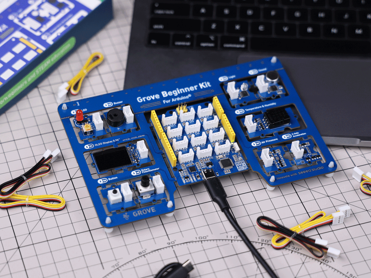 seeedstudio's tweet image. The Grove Beginner Kit for Arduino now features a USB Type-C port.
 A small update that makes getting started easier.
Same all-in-one beginner kit:
 10 built-in modules
 12 guided tutorials
 No breadboard required
Explore it here:
bit.ly/4mledGB