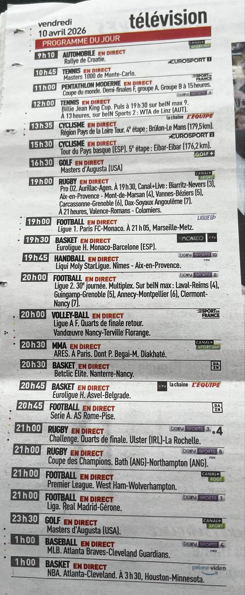 #OMFCM
Le journal l équipe n annonce même plus les matchs de l OM!!!