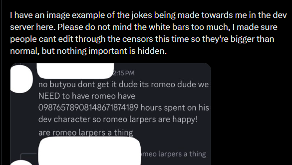 adham37157658's tweet photo. @GenesisXOMNews1 blaming the thing entirely at the community when romeo said and showed that it was some of the team members not liking the special treatment he was getting https://t.co/a97eVVMmqE
