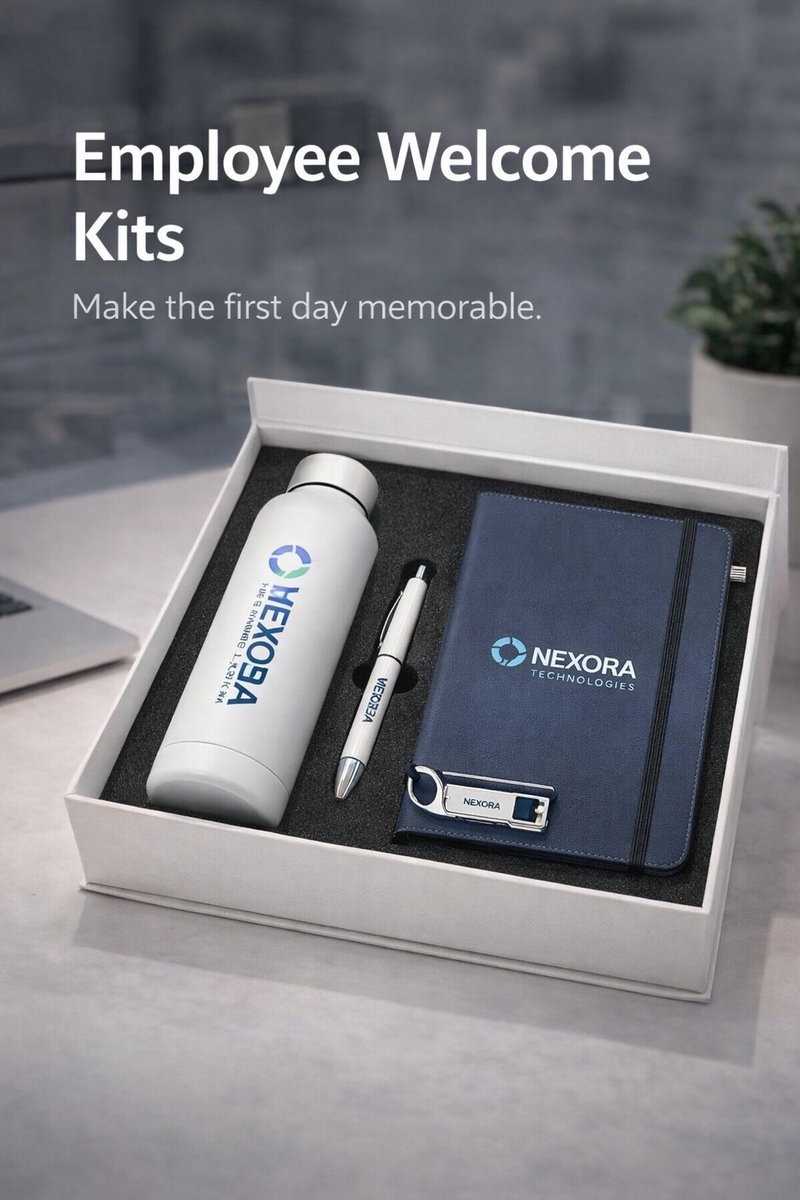 A corporate kit isn’t just a box.
It’s your brand’s first impression.
We make sure it hits right. 
#EmployeeExperience #CorporateGifting #Marketing
#CorporateGifting #CorporateKits #OnboardingExperience #EmployeeEngagement
#HRIndia
#HRCommunity
#WorkplaceCulture
#EmployeeWelcome