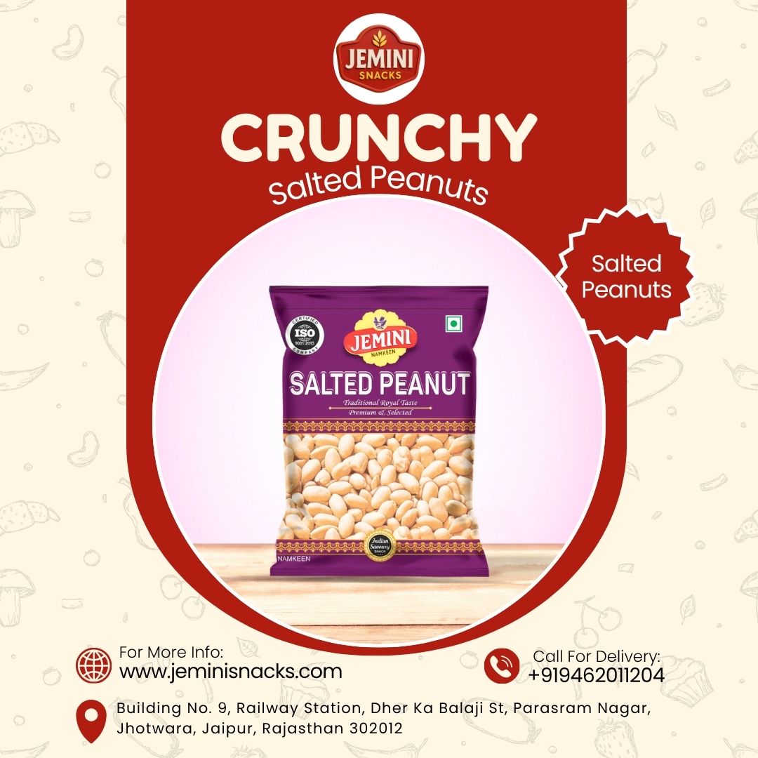 Jemini_001's tweet image. 🥜 Crunchy Salted Peanuts – Taste the Perfect Crunch!

📞 Call for Delivery: +91 9462011204
🌐 jeminisnacks.com

📍 Jhotwara, Jaipur

Crunch that you can’t resist 🥜🔥

#SaltedPeanuts #CrunchySnacks #JeminiSnacks #NamkeenLovers #TeaTimeSnacks #HealthySnacking