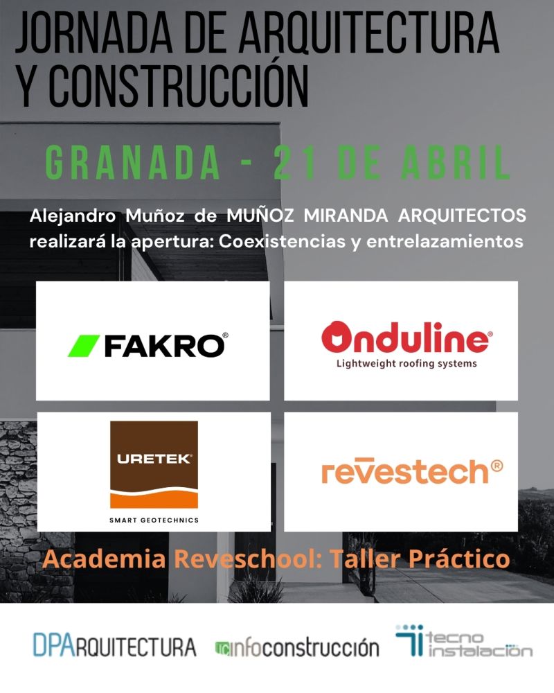 infoconstru's tweet image. Jornada profesional Granada 🏠 Si trabajas en arquitectura o construcción, apunta esta fecha en tu calendario

👉 Reserva tu plaza: lnkd.in/eDpzfnRr

📅 Martes, 21 Abril 2026
🚩 Casa Zayas

Ponencias + Taller práctico + networking.

#FAKRO @Ondulinegroup #URETEK @Revestech
