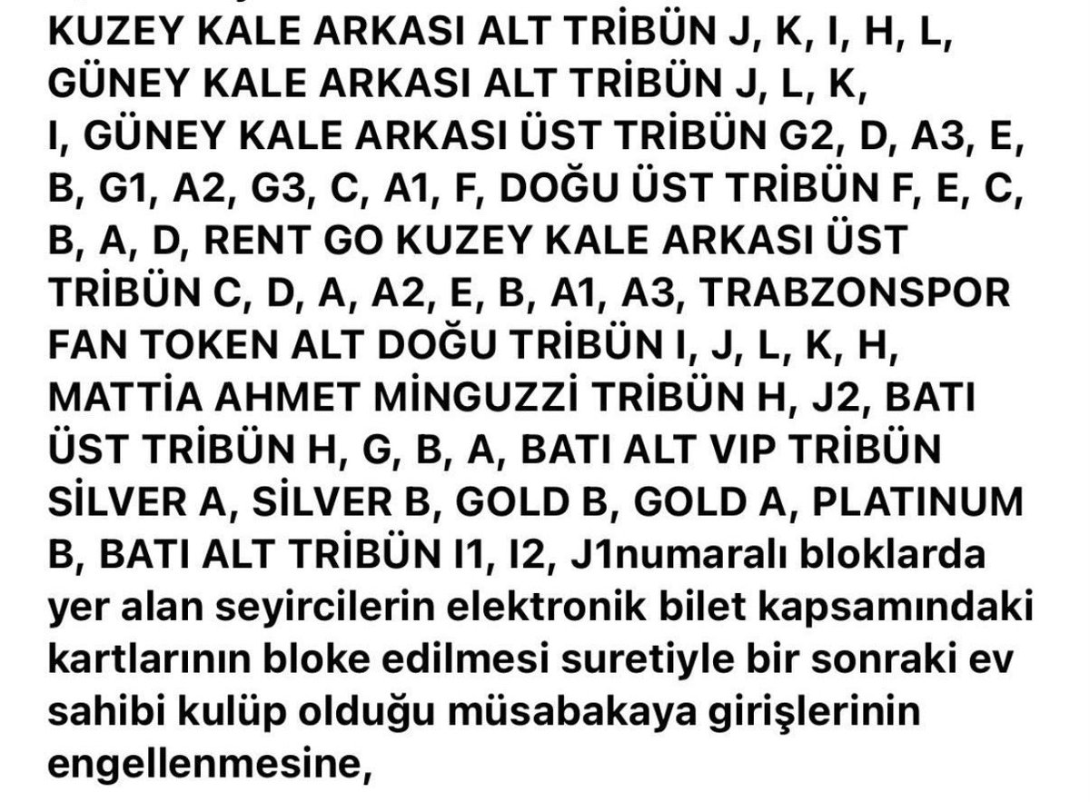 Yönetim tüm biletleri 1₺ yapacak iş bitecek o stadyum yine dolacak ve cezası olmayan herkesde gidecek
