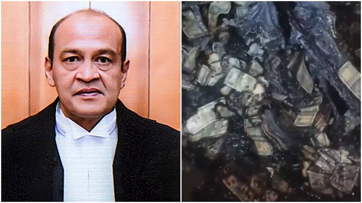 AskAnshul's tweet photo. Allahabad High Court judge Yashwant Varma has submitted his resignation to the President.

When he was a judge at Delhi High Court, a fire broke out at his bungalow. After the fire was extinguished, fire service officers discovered a large amount of cash in different rooms of the bungalow.

After this incident, Chief Justice of India (CJI) convened a meeting of the Collegium, where it was decided to transfer Justice Varma back to the Allahabad High Court.

Will the truth behind the burnt cash ever come to light? Was the resignation an attempt to avoid impeachment proceedings? Has it become an easy way out?

Now, imagine if the same situation had involved an ordinary citizen. What actions would the Judiciary have taken?
