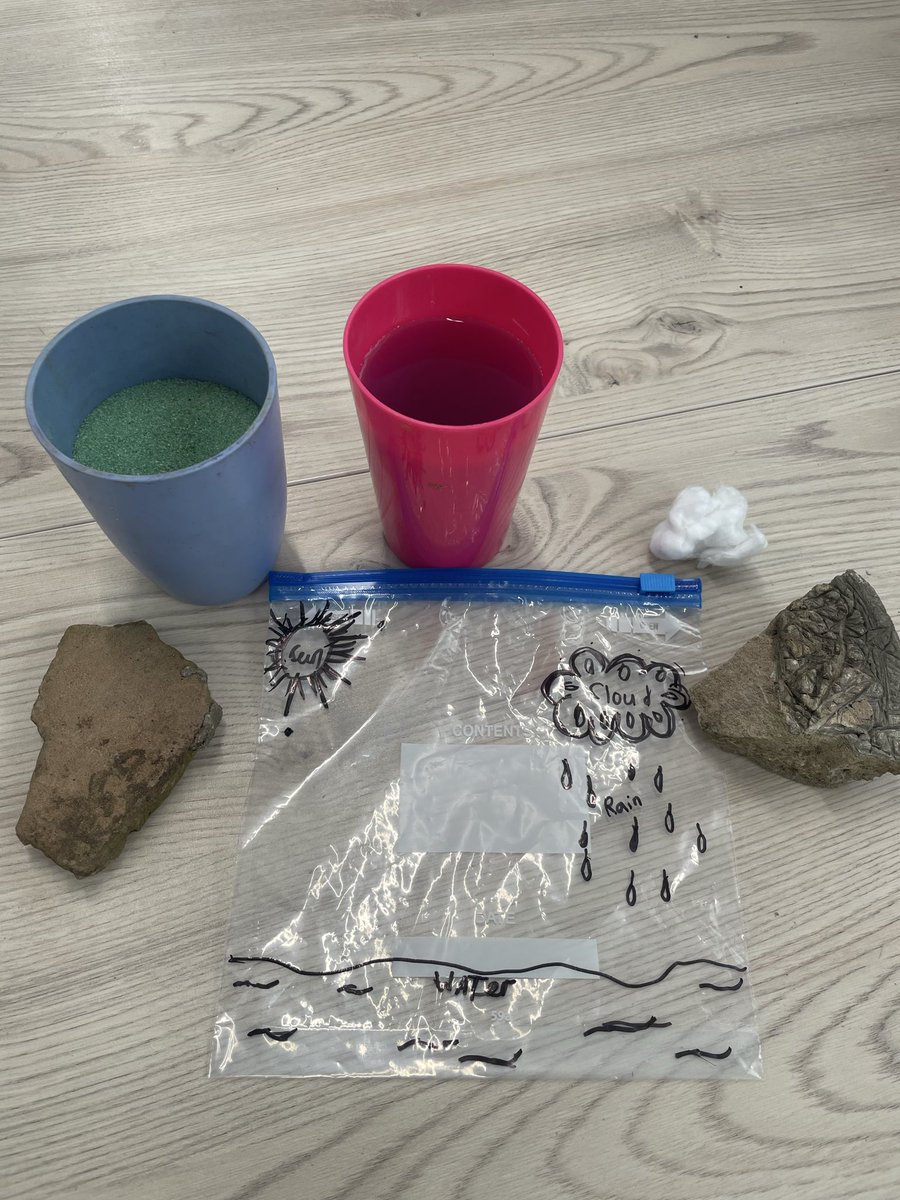 CalveleyAcademy's tweet image. Sycamore are conducting science experiments this morning. They have made miniature models of the water cycle and, after placing them around school, the children will observe the changes throughout the day. #science #experiment #watercycle