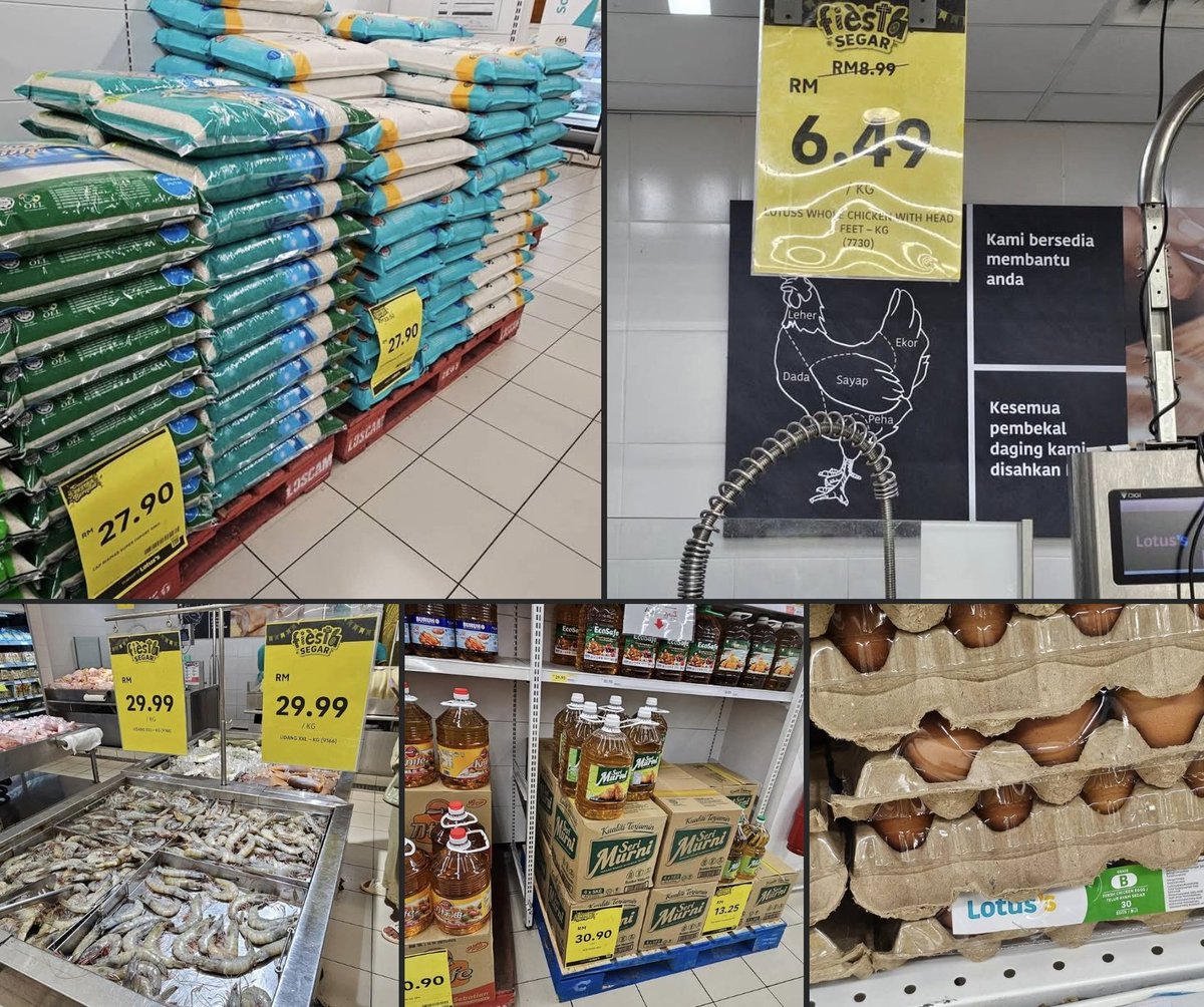 Gambar diambil semalam kat Lotus.

Harga barang SEMAKIN murah. Walaupun harga diesel naik.

So how walaun?
Kalian suka ke tak suka?
Atau kalian memang nak harga barang naik just so you can bash the Govt?