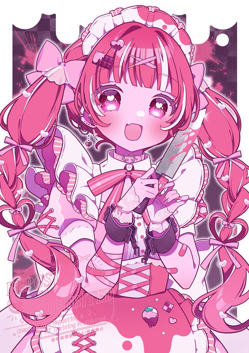 umecha_0's tweet image. スイートな愛💞

#OC  #illustration