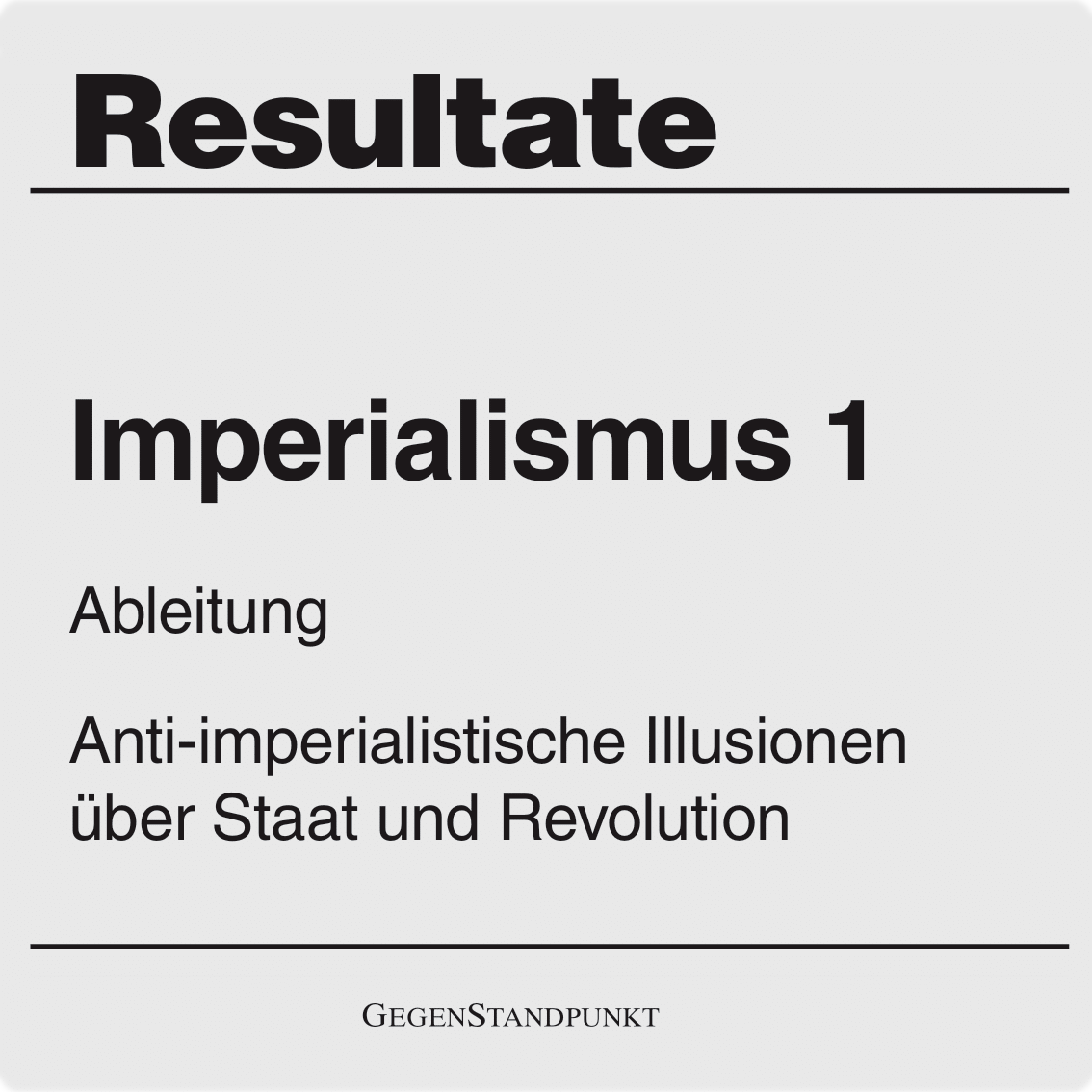 GegenStandpunkt tweet media