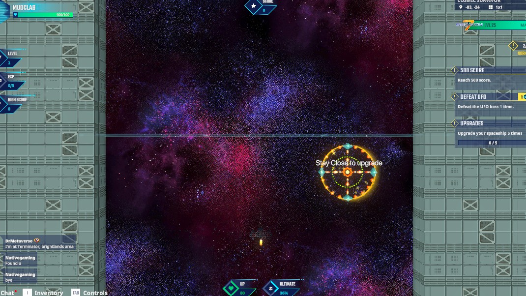 Mudcrab203's tweet photo. UFO boss exists in The Sandbox Season 7… and I have the screenshot to prove it. @TheSandboxGame  https://t.co/fTmjOZH81k #Season7 https://t.co/e89L5PY4IF
