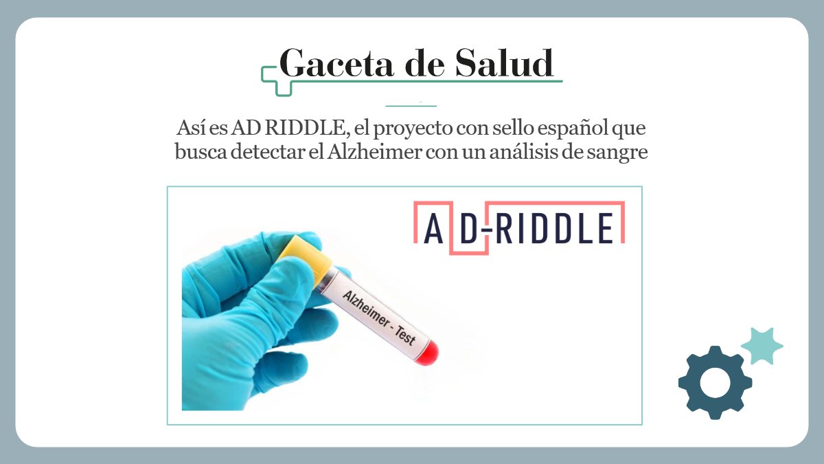 SynapseManagers's tweet photo. Spanish article featuring @AD_RIDDLE 👏

Muchas gracias a @GacetadeSalud por la cobertura 
https://t.co/KzEJmqSrgy
@BarcelonaBeta https://t.co/97eO1aPqG0