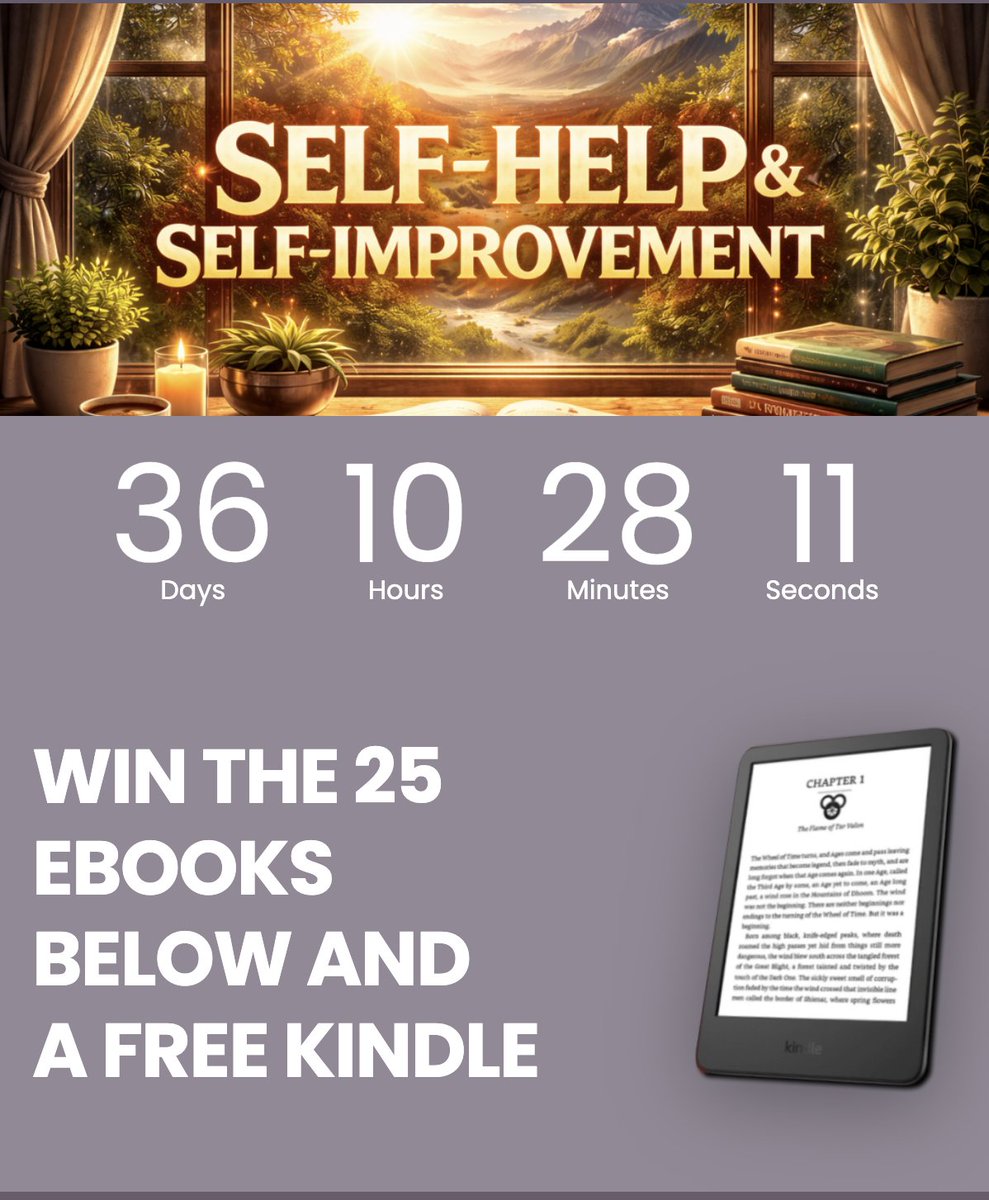 Self-Help &amp; Self-Improvement #Giveaway | 

1 winner will be chosen at random on 04/30/2026 and notified they have won the eBooks &amp; Kindle Prize Package. Good luck!

Featuring HOW TO STAY SAME WHILE ROBOTS EAT YOUR JOB by <a href="/AAlfanoAuthor/">Angelo Alfano, FNP, PMHNP and Author</a>
buff.ly/HJGOg8e