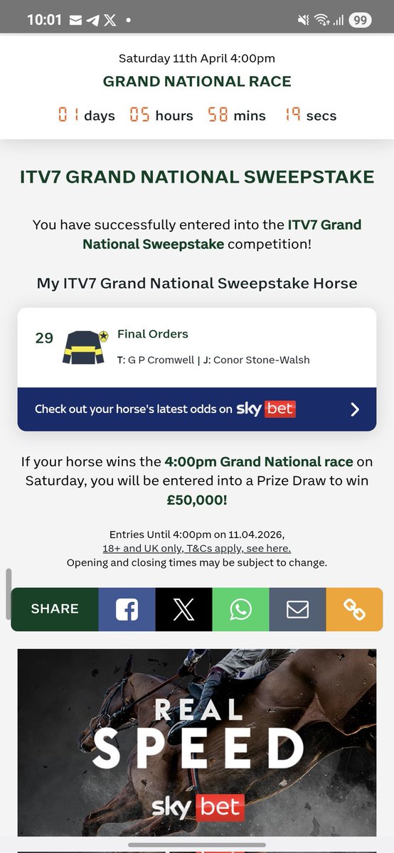 MartinHFC1's tweet photo. @ITV7Racing #ITV7SWEEPTOVICTORY https://t.co/YiT8FmDIT0