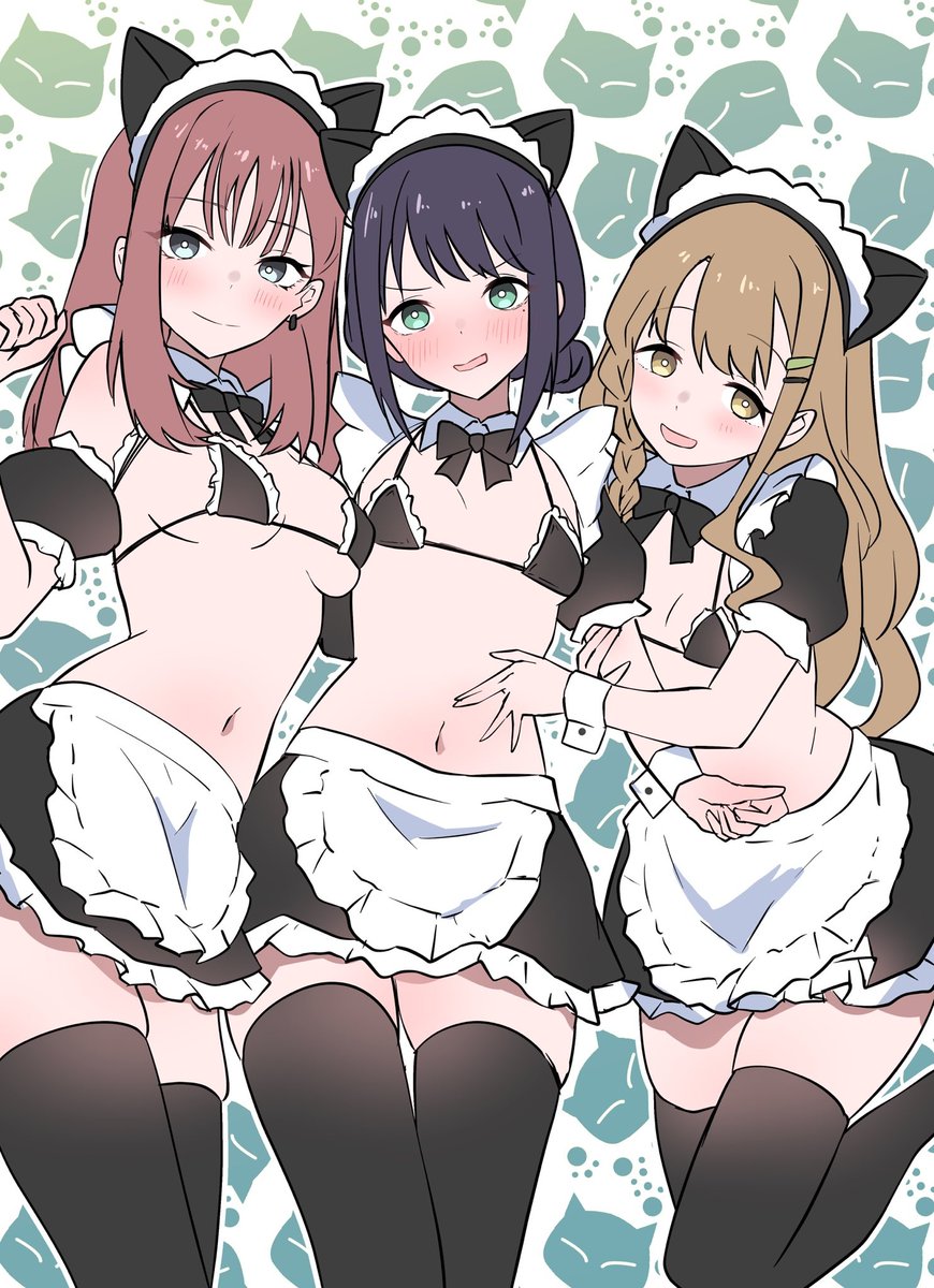 お金がない彩葉のために一肌脱いでくれる親友たちのイラストです🐈‍⬛
SFWイラストです‼️ 