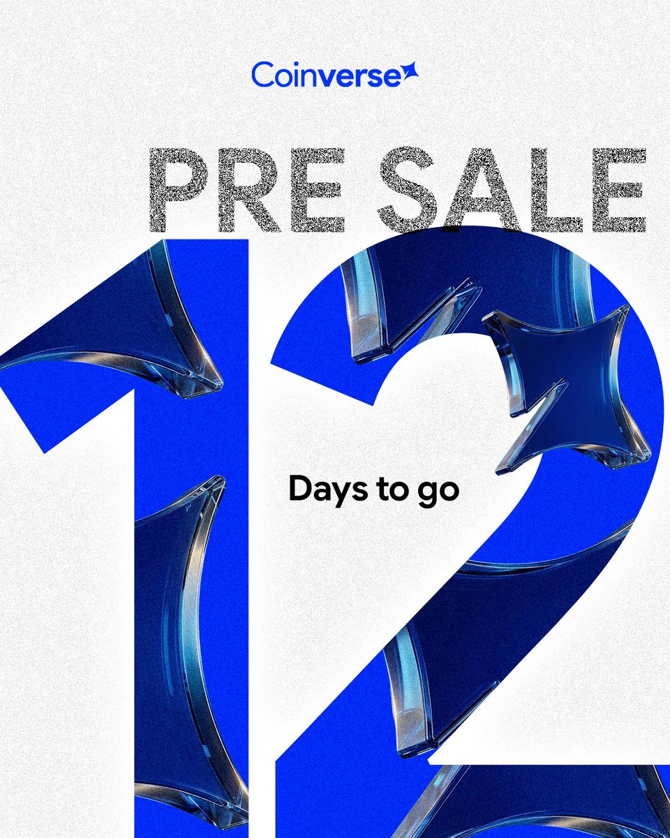 wecoinverse's tweet image. 12 days to go. ⏳

Something big is loading… ⚡

Stay early with Coinverse 🚀

#Coinverse #ComingSoon #Crypto
