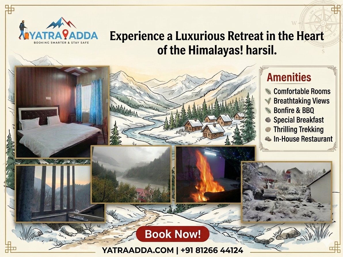 yatraadda1's tweet photo. 🌄 A perfect stay in the lap of nature awaits you…
📍 #Harsil (just 22 km before #Gangotri)

A peaceful escape away from the crowd — perfect for families, couples &amp; #nature lovers ❤️

📲+91 8755614546 | Book Now 

#YatraAdda  #UttarakhandTravels #MountainStay #Hotel #Chardham https://t.co/qZL7PFqYfP