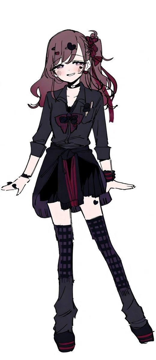 黒あー子
 #100カノファンアート