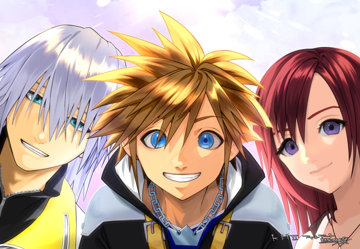 tanabeshigelu's tweet photo. KHⅡファンアート描きました🎨
ソラリクカイリ！2のデザインが1番好き https://t.co/cNeXGDCR1o