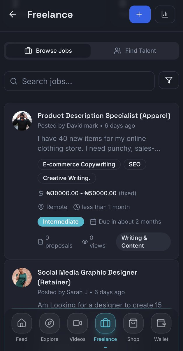 NeocrebLTD's tweet photo. No login? No problem 🚀

👀 Browse the feed 
💼 View freelance listings 
🎥 Watch videos 

Update shipped 🚀

System improved. Features upgraded.

We’re building fast on @Eloityapp 🔥 https://t.co/8g3IWuetYE